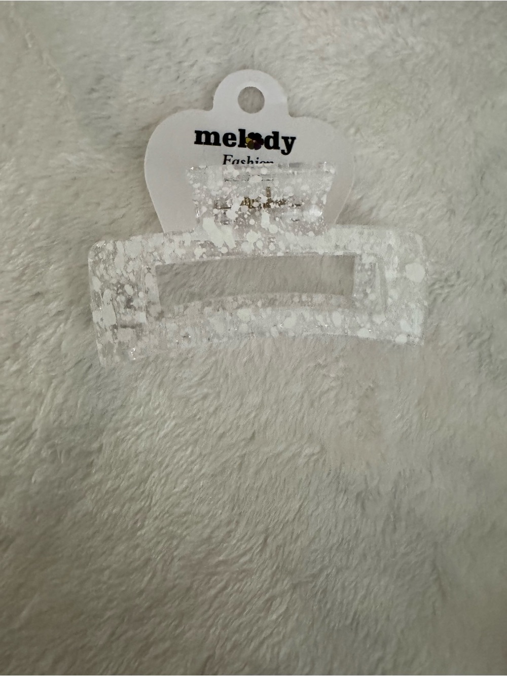 Glitter Rectangular Hair Clips - Assorted Colors - Picture 2 of 6